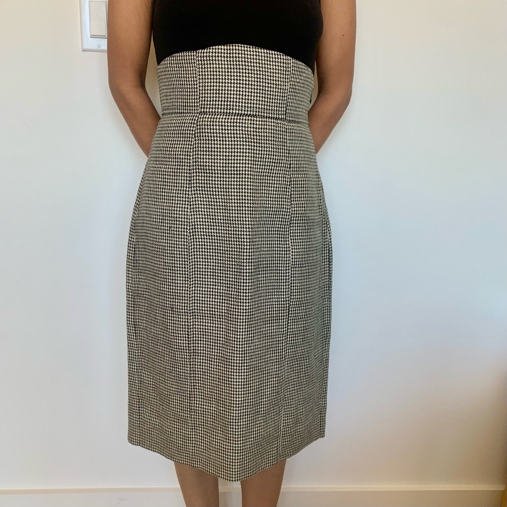Houndstooth pencil skirt, Ralph Lauren purple label - Picture 3 of 8